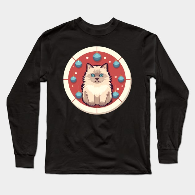 Ragdoll Cat Xmas  Ornament, Love Cats Long Sleeve T-Shirt by dukito